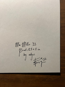 Mac Miller ‘23 Print