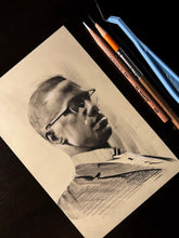 Load image into Gallery viewer, Malcolm X Sketch
