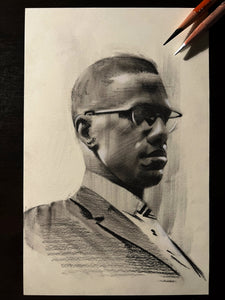 Malcolm X Sketch